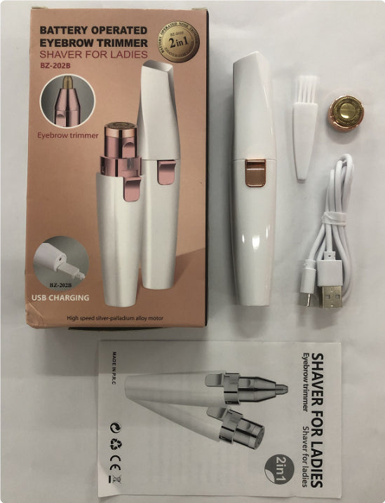 2 In 1 Electric Eyebrow Trimmer Lady Shave