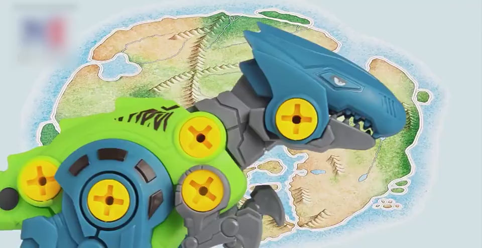 DIY Disassembly Assembly Dinosaur Toy Set Screw Nu