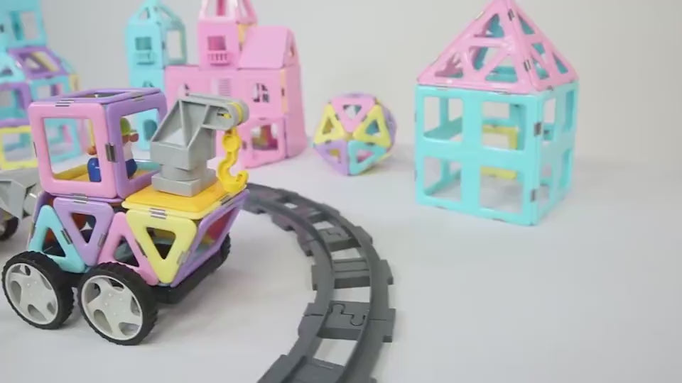 Magnetic building blocks educational toy set
